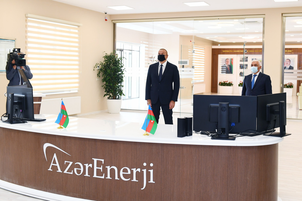 Президент Ильхам Алиев принял участие в открытии подстанции «Абшерон»