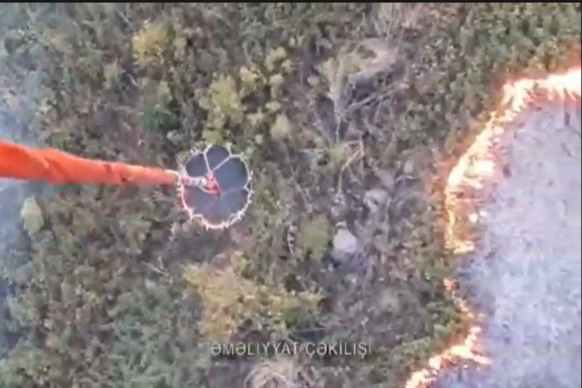 В Габале начался пожар в горной местности со сложным рельефом-ВИДЕО 