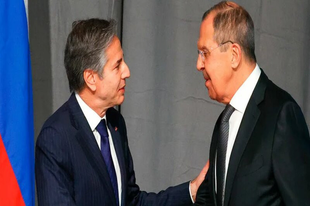 Глава МИД РФ Сергей Лавров и госсекретарь США Энтони Блинкен