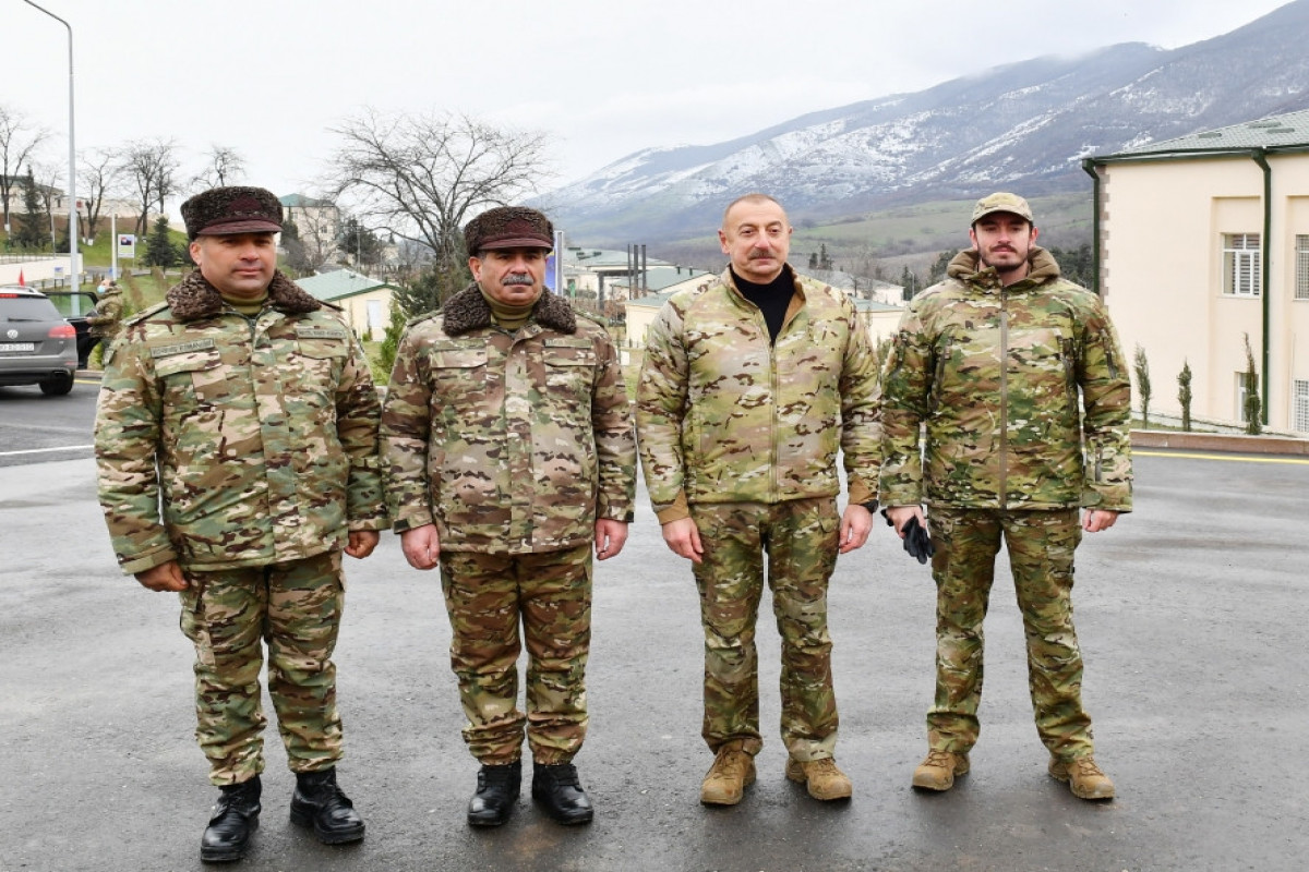 Президент Ильхам Алиев, Гадрут, открытие воинской части