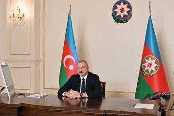 Президент Ильхам Алиев принял в видеоформате делегацию во главе с председателем Maire Tecnimont Group Италии - ОБНОВЛЕНО