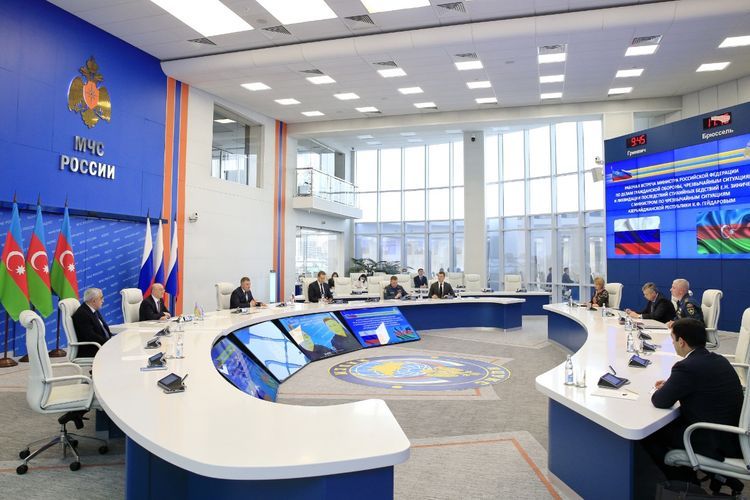 Делегация МЧС Азербайджана находится с визитом в России - ФОТО