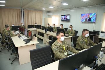 Минобороны Турции: Турецкие и российские военные в Совместном центре принимают меры по предотвращения нарушения перемирия  - ФОТО