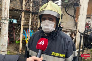 В Баку произошел пожар в жилом доме, погиб один человек - ОБНОВЛЕНО-2 - ФОТО