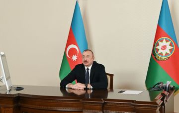 Президент Ильхам Алиев принял в видеоформате сопредседателя Международного центра Низами Гянджеви  - ОБНОВЛЕНО