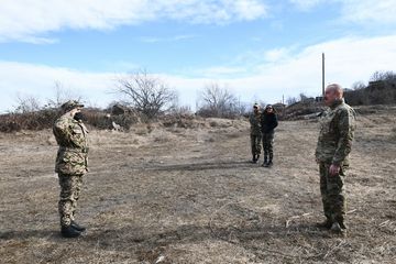 Президент Ильхам Алиев принял участие в закладке фундамента дороги Физули-Шуша и аэропорта, побывал в Шуше - ОБНОВЛЕНО-1