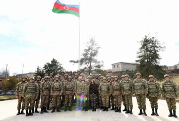 Президент Ильхам Алиев принял участие в закладке фундамента дороги Физули-Шуша и аэропорта, побывал в Шуше - ОБНОВЛЕНО-1