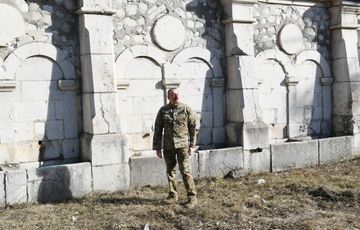 Президент Ильхам Алиев принял участие в закладке фундамента дороги Физули-Шуша и аэропорта, побывал в Шуше - ОБНОВЛЕНО-1