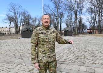 Президент Ильхам Алиев принял участие в закладке фундамента дороги Физули-Шуша и аэропорта, побывал в Шуше - ОБНОВЛЕНО-1
