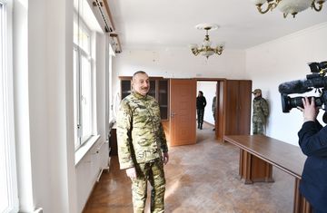Президент Ильхам Алиев принял участие в закладке фундамента дороги Физули-Шуша и аэропорта, побывал в Шуше - ОБНОВЛЕНО-1