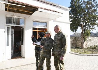Президент Ильхам Алиев принял участие в закладке фундамента дороги Физули-Шуша и аэропорта, побывал в Шуше - ОБНОВЛЕНО-1