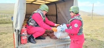 На прифронтовых территориях Азербайджана обнаружено 270 неразорвавшихся боеприпасов - ФОТО
