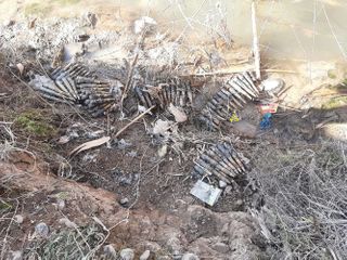 В прифронтовых районах обнаружены сотни неразорвавшихся боеприпасов - ФОТО