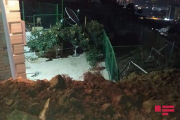 В бакинском поселке Баилово сошел оползень  - ФОТО - ОБНОВЛЕНО-1
