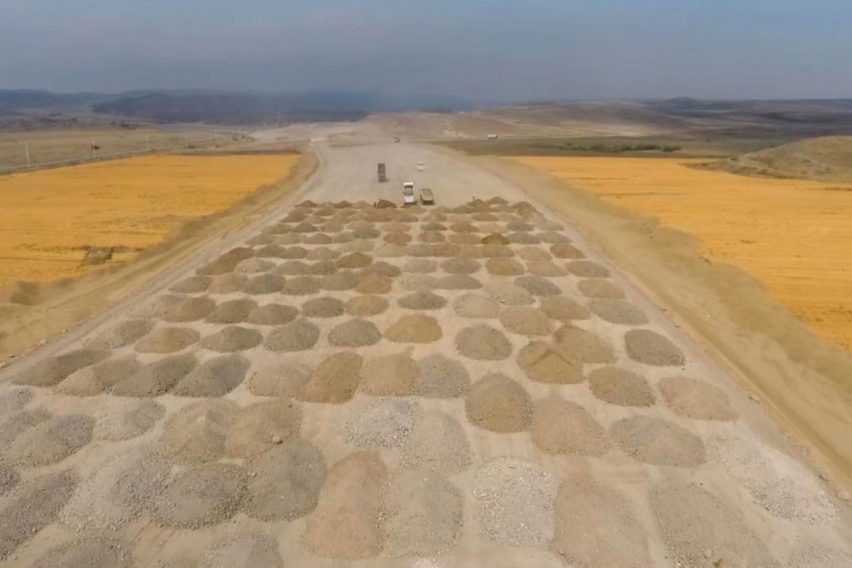 Строительство автомобильной дороги Горадиз-Джабраил-Зангилан-Агбенд
