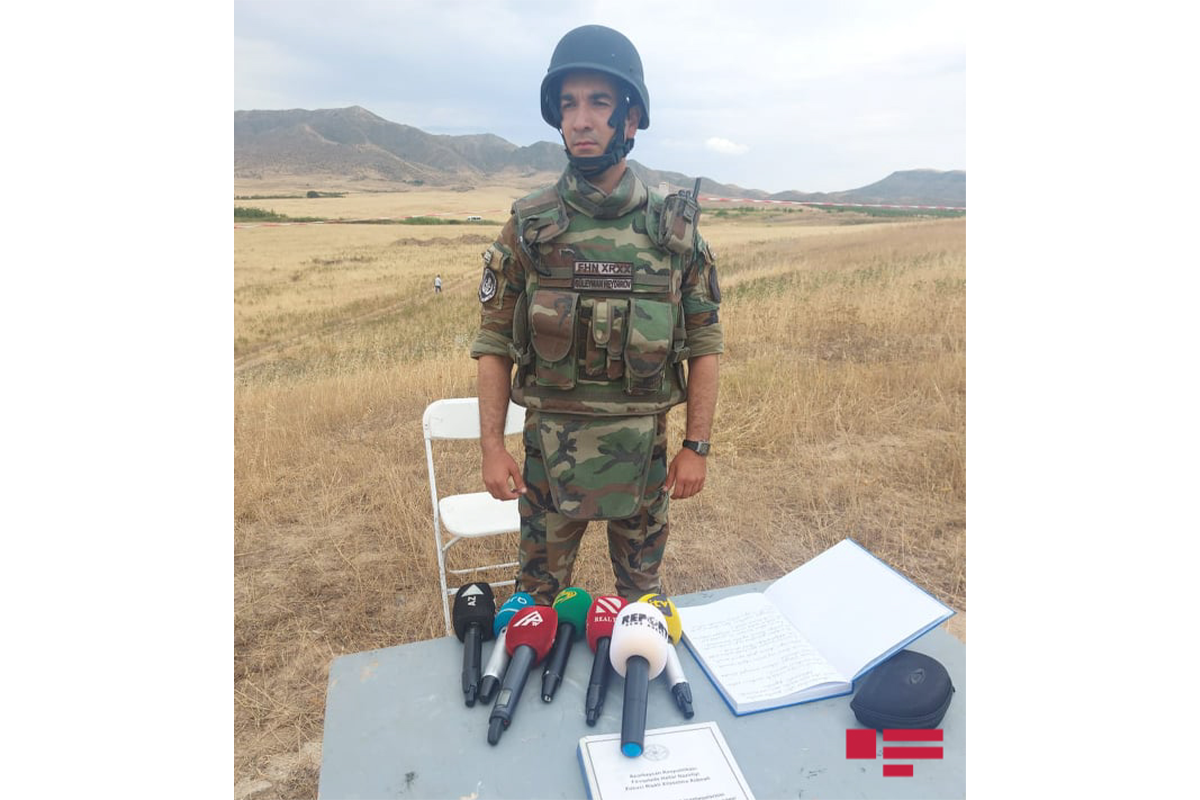 командир отряда по разминированию Службы спасения особого риска МЧС старший лейтенант Сулейман Гейдаров