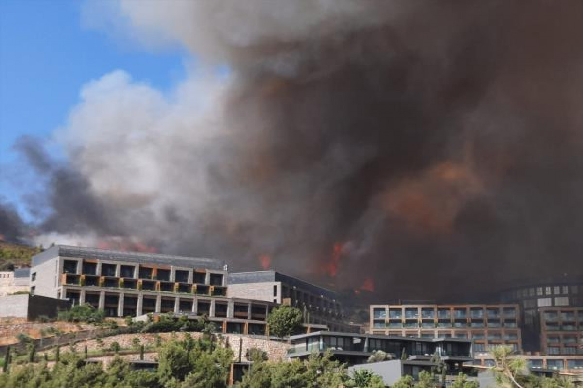 Пожар в трех провинциях Турции взят под контроль, в Бодруме и Миласе масштаб пожара расширяется