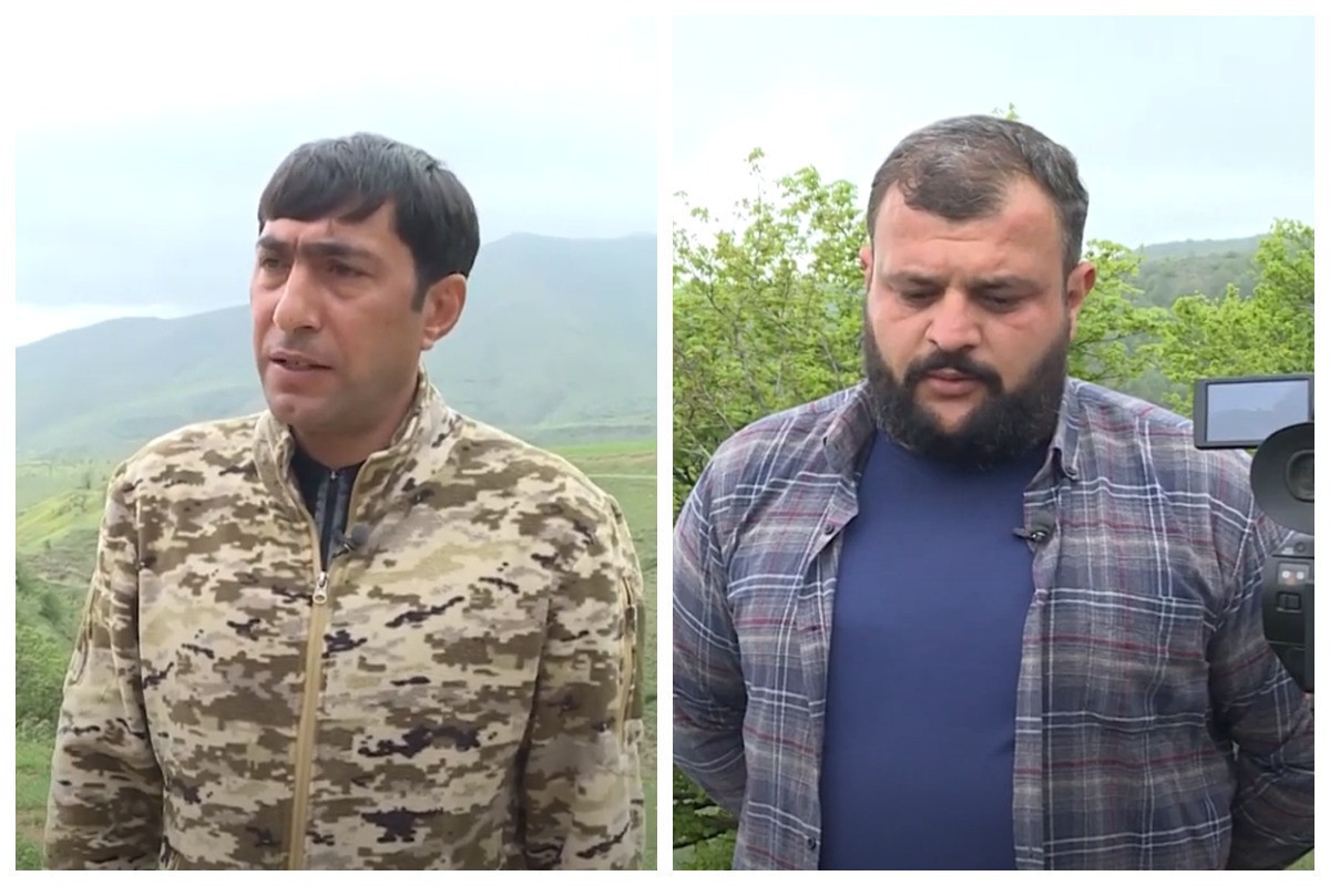 Видеорепортаж с освобожденных территорий представителей СМИ, погибших в результате подрыва на мине в Кяльбаджаре
