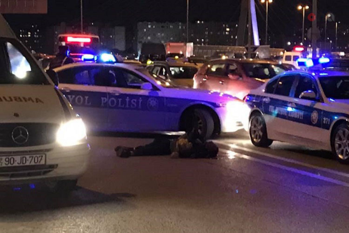 На дороге Баку-Сумгайыт насмерть сбит пешеход-ФОТО 