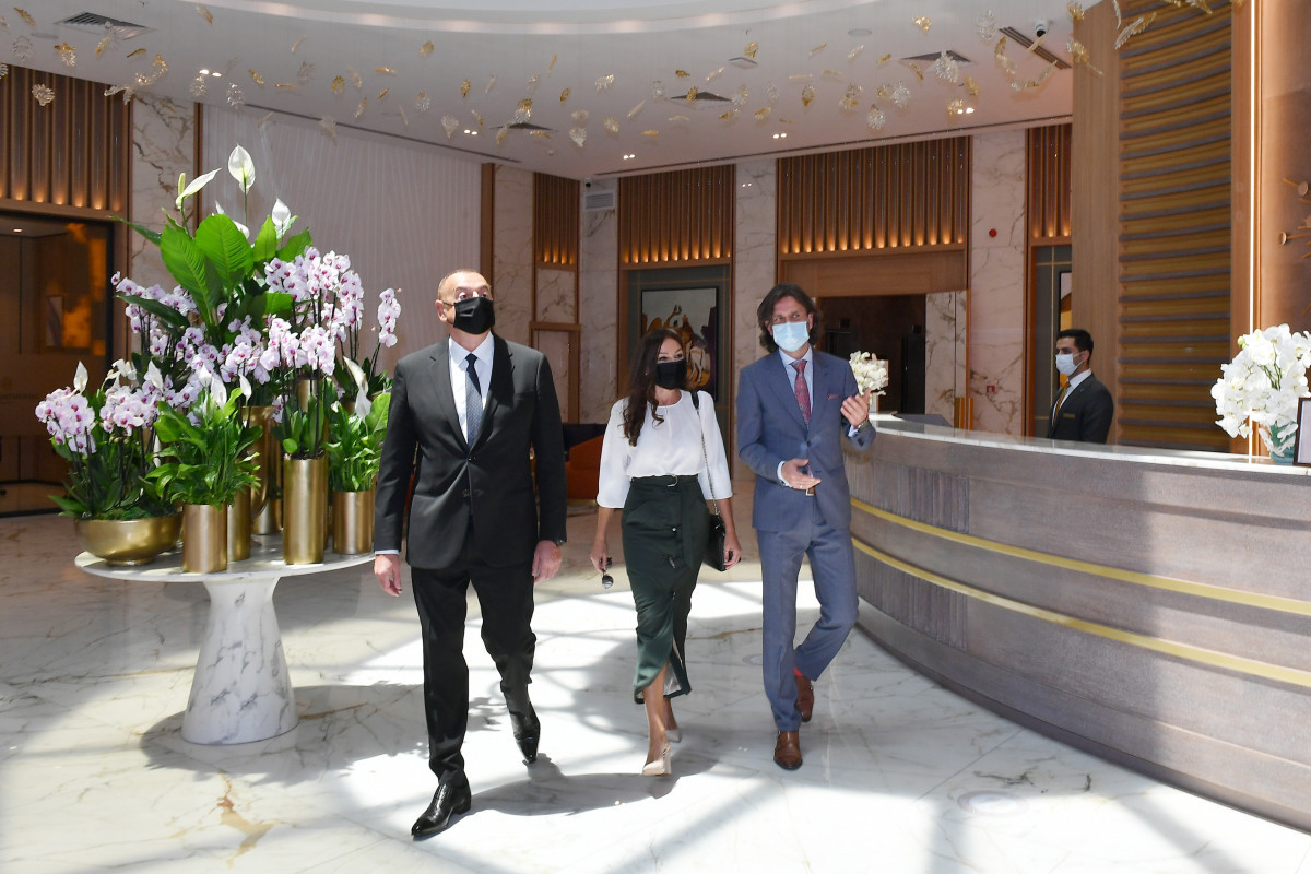 Президент Ильхам Алиев принял участие в церемонии открытия в Баку отеля Intercontinental-ОБНОВЛЕНО -ВИДЕО 