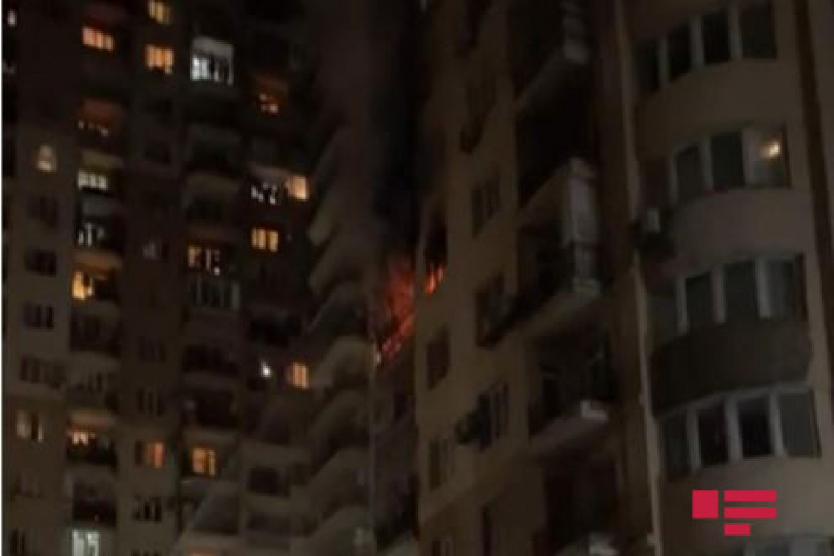 Пожар в многоэтажном здании в Баку потушен-ВИДЕО -ОБНОВЛЕНО 