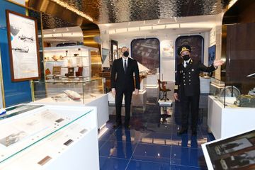 Президент Ильхам Алиев принял участие в церемонии открытия нового здания Азербайджанского Каспийского морского пароходства