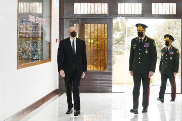 Президент Ильхам Алиев принял участие в открытии воинской части Внутренних войск - ОБНОВЛЕНО