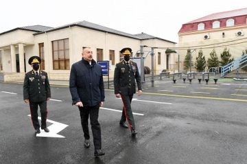 Президент Ильхам Алиев принял участие в открытии воинской части Внутренних войск - ОБНОВЛЕНО