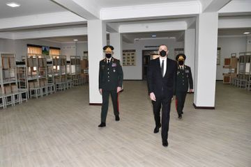 Президент Ильхам Алиев принял участие в открытии воинской части Внутренних войск - ОБНОВЛЕНО