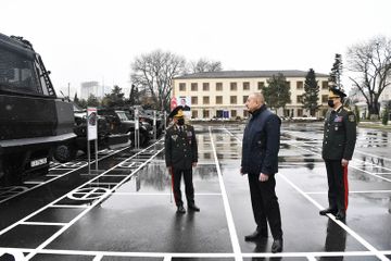 Президент Ильхам Алиев принял участие в открытии воинской части Внутренних войск - ОБНОВЛЕНО