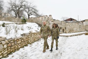 Президент Ильхам Алиев и первая леди Мехрибан Алиева посетили Физулинский и Ходжавендский районы