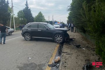 В Агдаме столкнулись два автомобиля, есть погибший и пострадавшие - ФОТО - ОБНОВЛЕНО