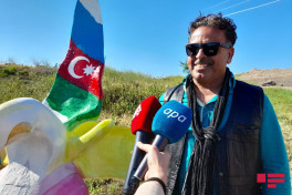 Иностранные художники поделились впечатлениями от поездки на освобожденные от оккупации территории Азербайджана