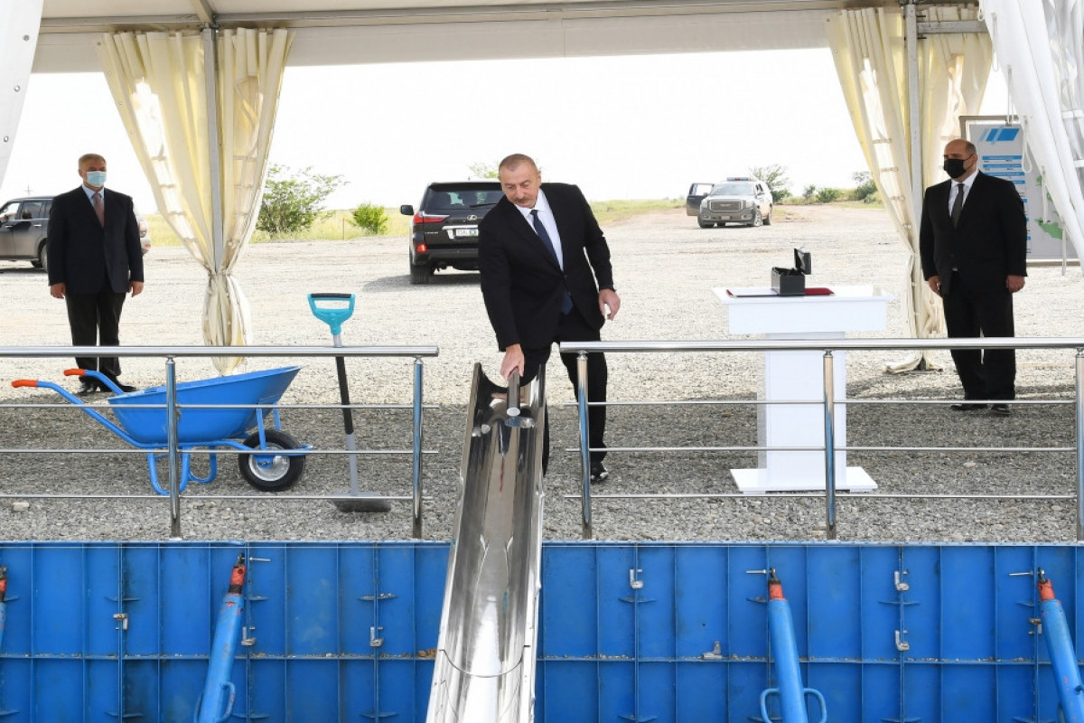Президент Ильхам Алиев принял участие в церемонии закладки фундамента Агдамского промышленного парка-ФОТО -ОБНОВЛЕНО 
