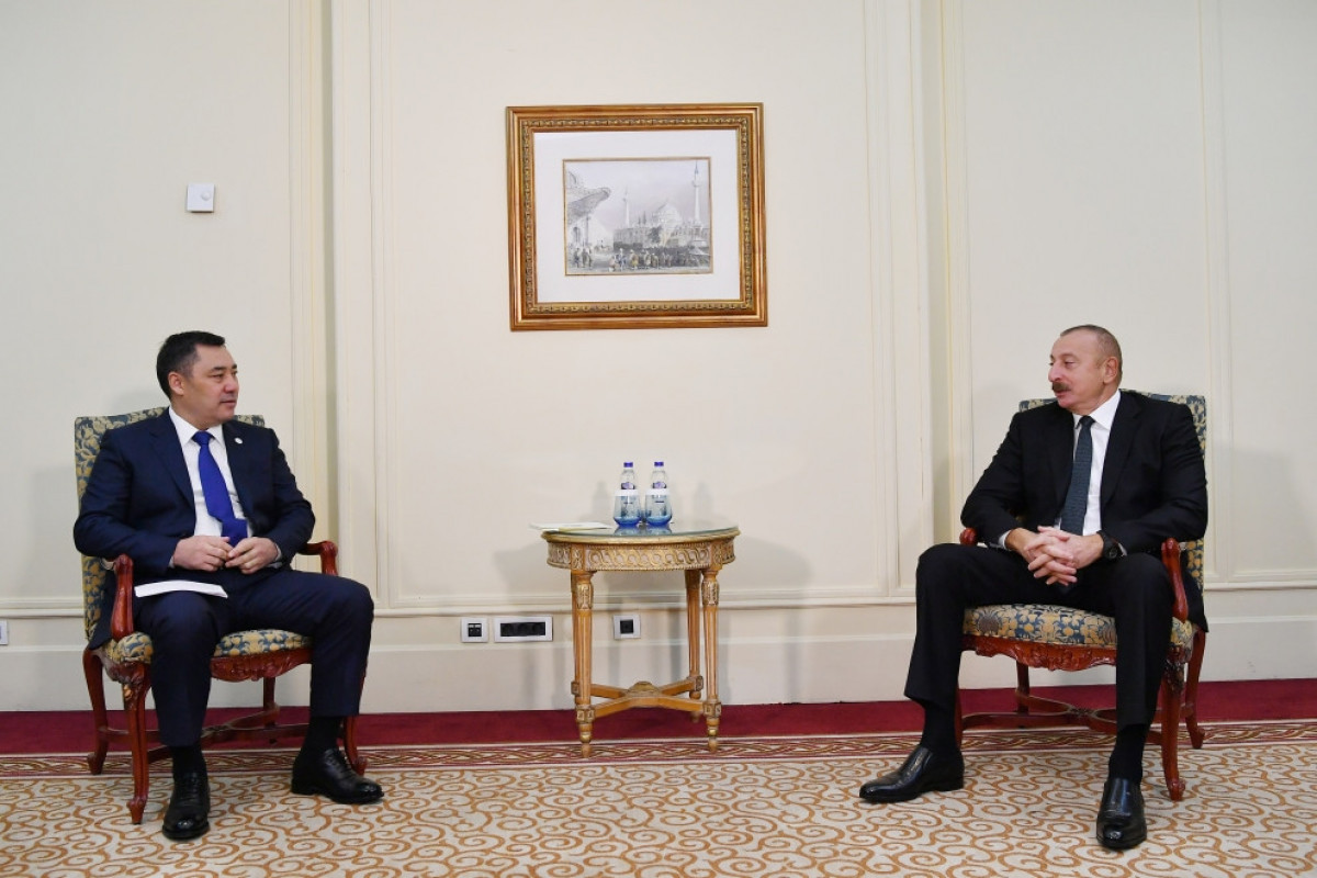 Президент Кыргызской Республики Садыр Жапаров, Президент Азербайджанской Республики Ильхам Алиев