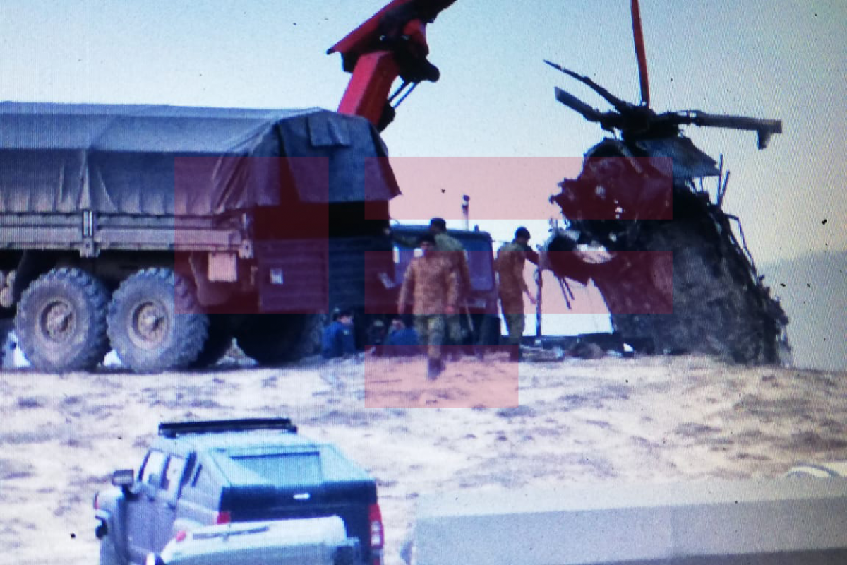 Обломки разбившегося вертолета ГПС вывезены с территории