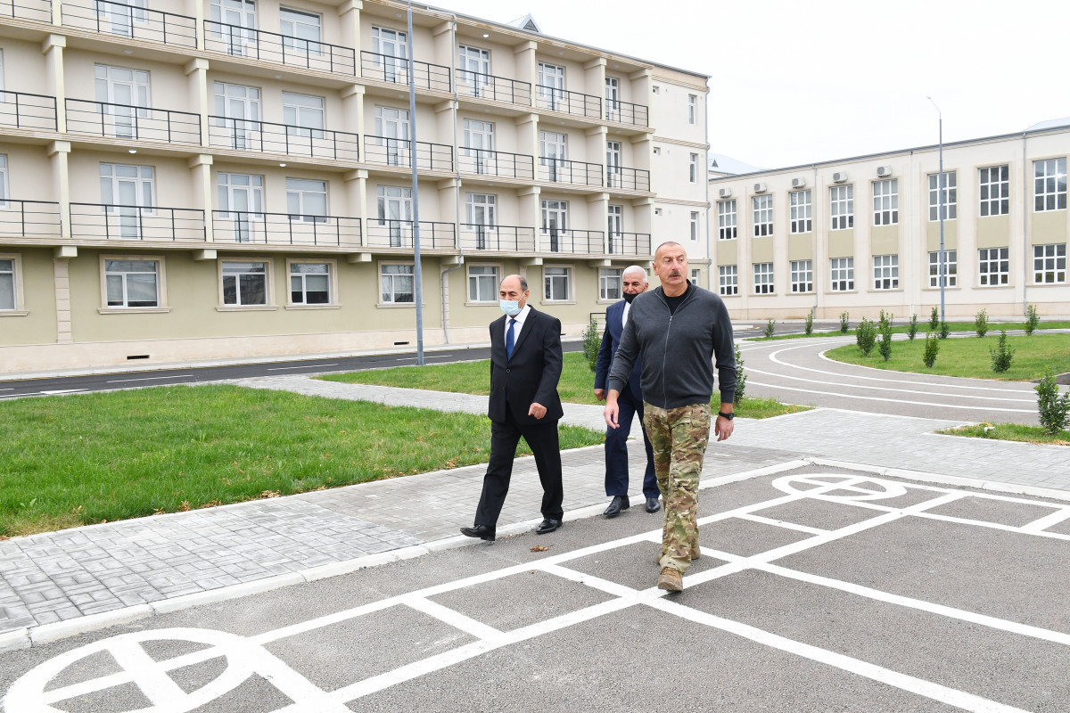 Президент Ильхам Алиев в Барде