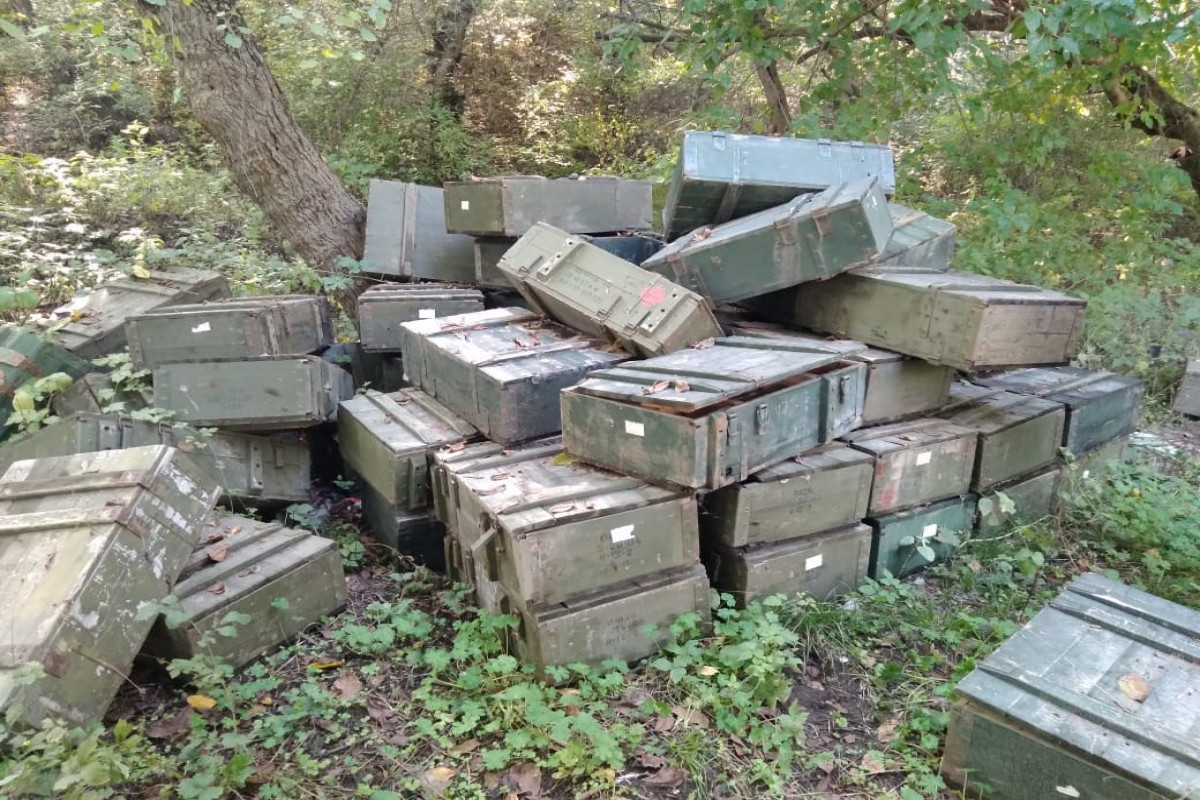 В Ходжавенде обнаружено большое количество танковых снарядов 