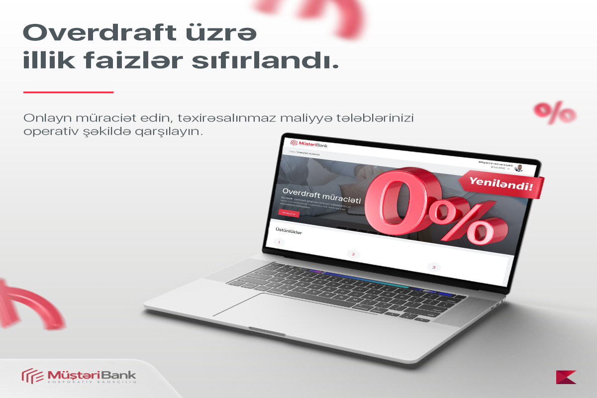 Kapital Bank предлагает бизнесу овердрафт по ставке 0% годовых