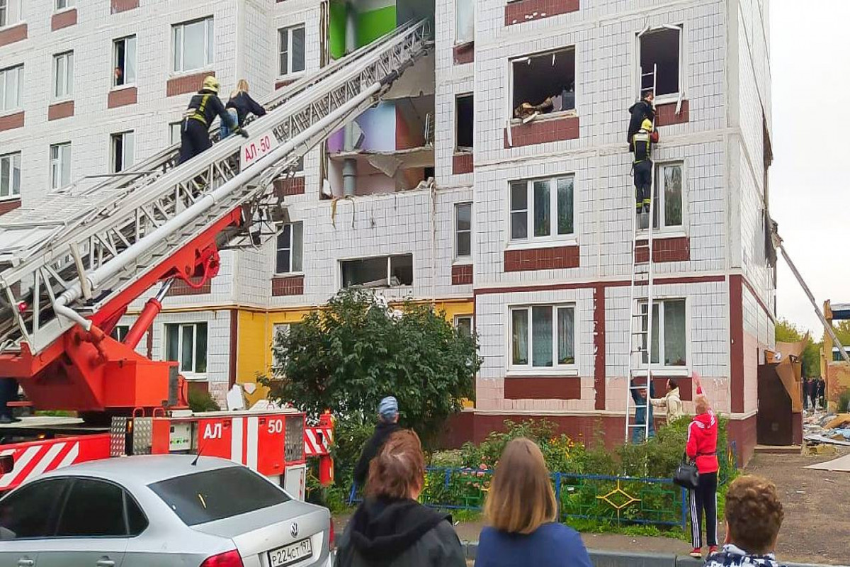 Взрыв газа в жилом доме. Ногинск, Россия