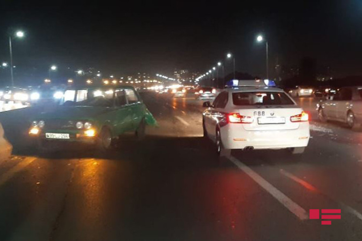 На шоссе Баку-Сумгайыт произошло ДТП-ФОТО 