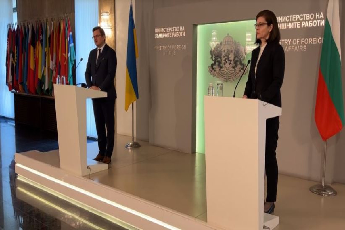 Пресс-конференция Дмитрия Кулебы и главы МИД Болгарии