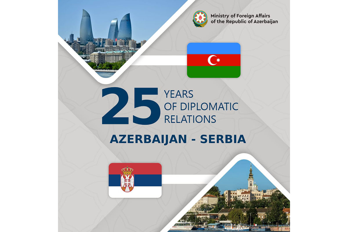 Проходит 25 лет со дня установления дипотношений между Азербайджаном и Сербией