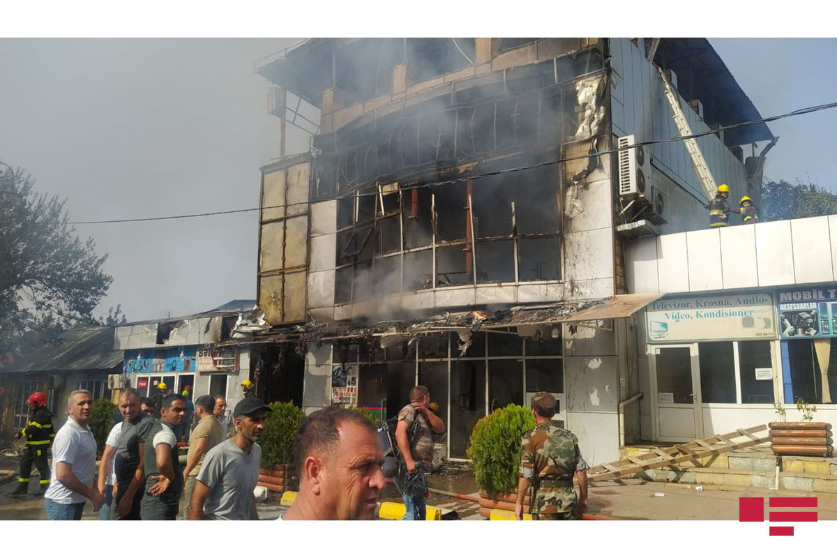 Пожар на рынке в Джалилабадском районе