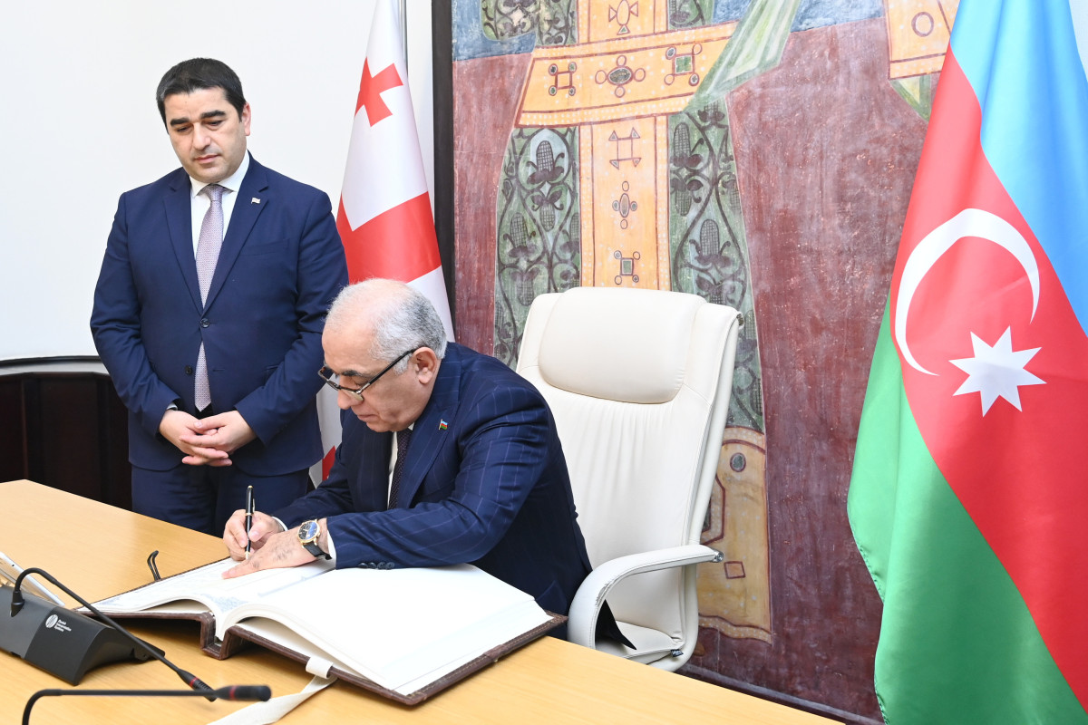 Али Асадов встретился со спикером парламента Грузии