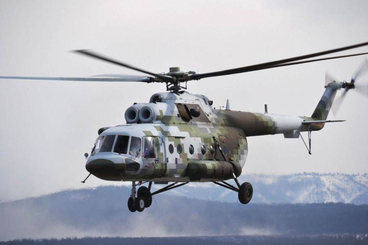 В России загорелся вертолет, пострадал один человек
