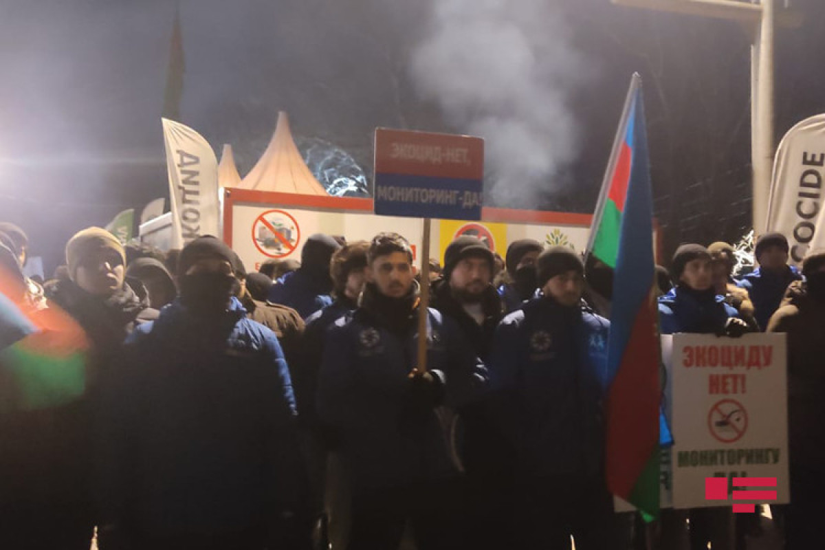 Акция протеста на Лачинской дороге продолжится и этой ночью-ФОТО -ВИДЕО 