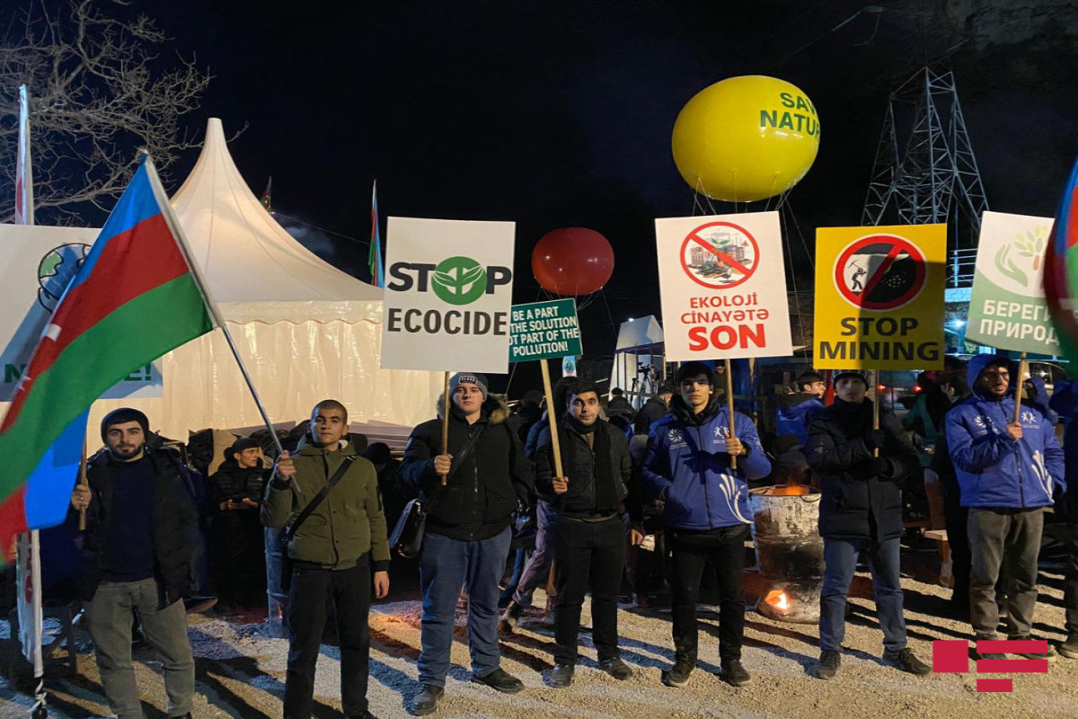 На Лачинской дороге продолжается акция протеста-ФОТО 