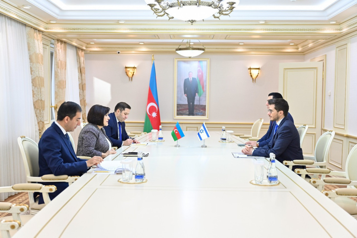 Сахиба Гафарова встретилась с послом Израиля в Азербайджане Джорджем Диком