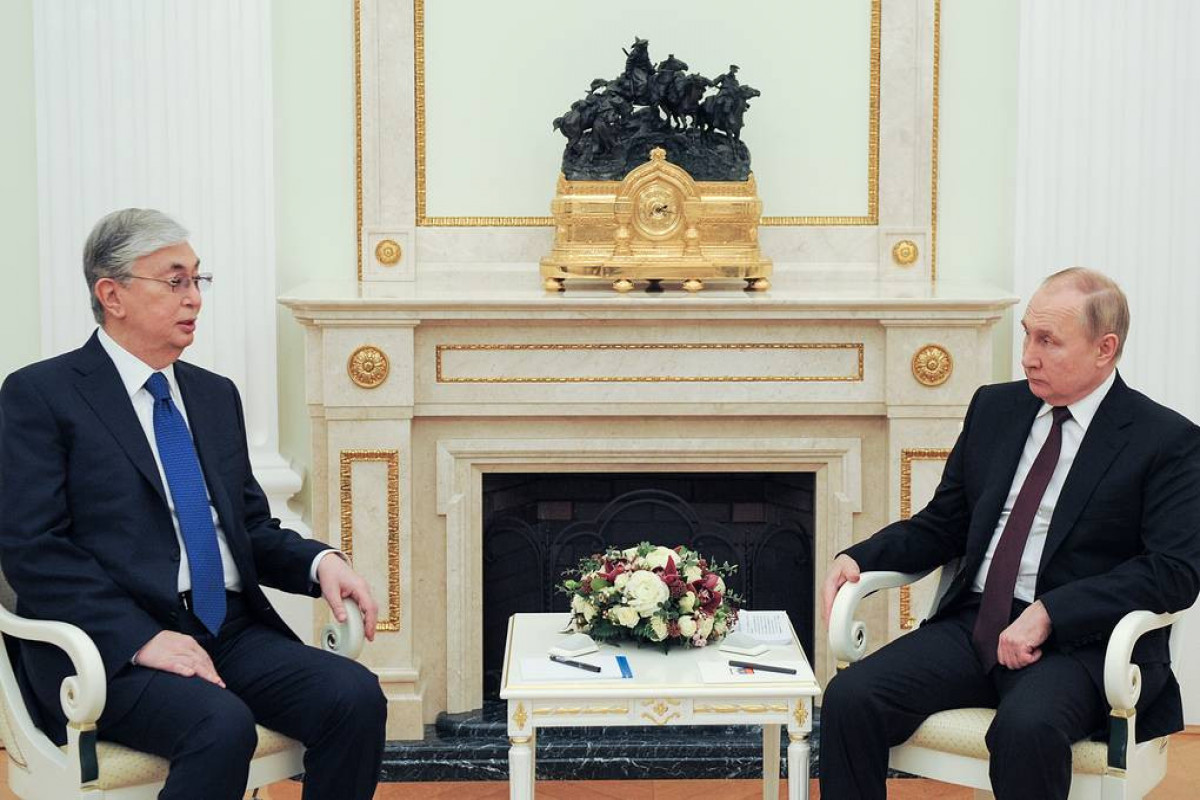 Президент Казахстана Касым-Жомарт Токаев и президент РФ Владимир Путин